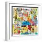 Global Travel IX-Farida Zaman-Framed Art Print