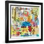 Global Travel IX-Farida Zaman-Framed Art Print