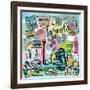 Global Travel XIII-Farida Zaman-Framed Art Print