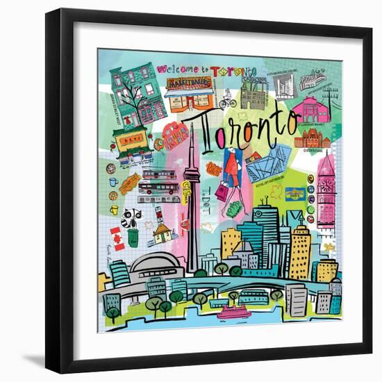 Global Travel XIII-Farida Zaman-Framed Art Print