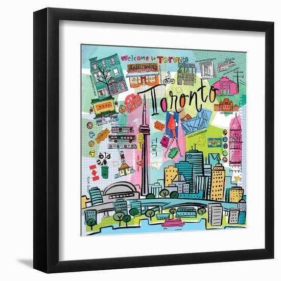 Global Travel XIII-Farida Zaman-Framed Art Print