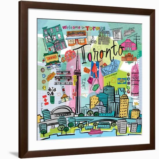 Global Travel XIII-Farida Zaman-Framed Art Print