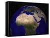 Global View of Earth over North Africa, Europe, the Middle East, and India-Stocktrek Images-Framed Stretched Canvas