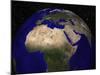 Global View of Earth over North Africa, Europe, the Middle East, and India-Stocktrek Images-Mounted Photographic Print