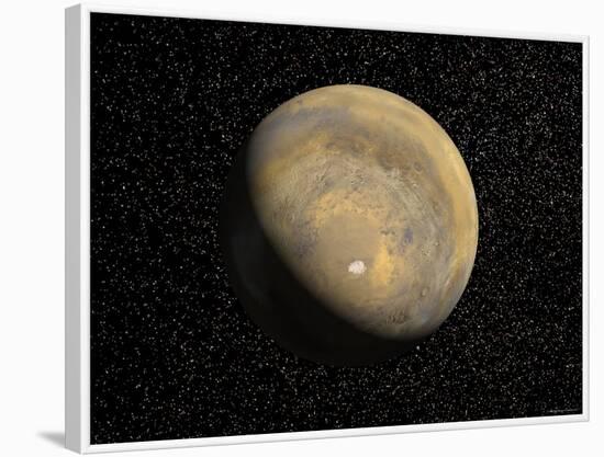 Global View of Mars-Stocktrek Images-Framed Photographic Print