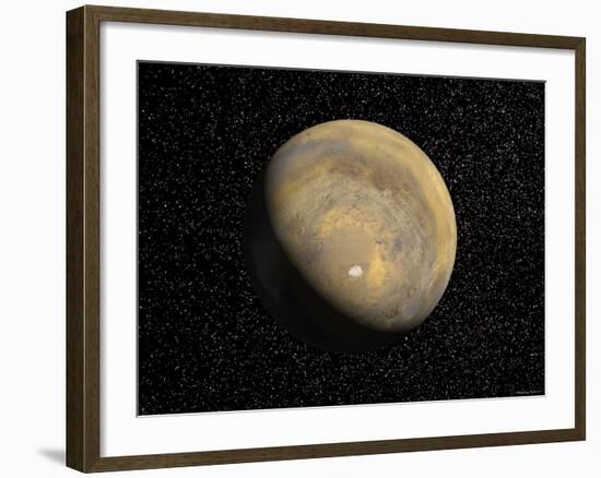 Global View of Mars-Stocktrek Images-Framed Photographic Print