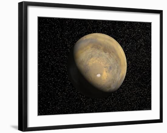 Global View of Mars-Stocktrek Images-Framed Photographic Print
