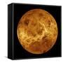 Global View of the Surface of Venus-Stocktrek Images-Framed Stretched Canvas