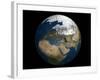 Global View over Europe and Scandinavia Showing Arctic Sea Ice-Stocktrek Images-Framed Photographic Print