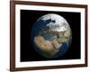 Global View over Europe and Scandinavia Showing Arctic Sea Ice-Stocktrek Images-Framed Photographic Print