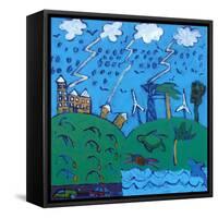 Global Warming-Paul Powis-Framed Stretched Canvas