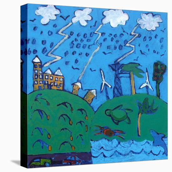 Global Warming-Paul Powis-Stretched Canvas