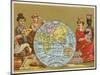 Globe - 19th Century French Trade Card-null-Mounted Giclee Print