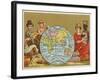 Globe - 19th Century French Trade Card-null-Framed Giclee Print