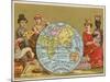 Globe - 19th Century French Trade Card-null-Mounted Giclee Print