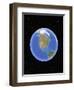 Globe against starfield-Matthias Kulka-Framed Giclee Print