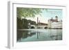 Globe Bridge over Blackstone River, Woonsocket, Rhode Island-null-Framed Art Print