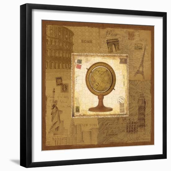 Globe I-Pela Design-Framed Premium Giclee Print