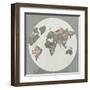 Globe I-PI Juvenile-Framed Art Print