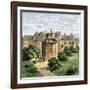 Globe Theatre at Southwark, London, Where Many of Shakespeare's Plays Were Performed-null-Framed Giclee Print