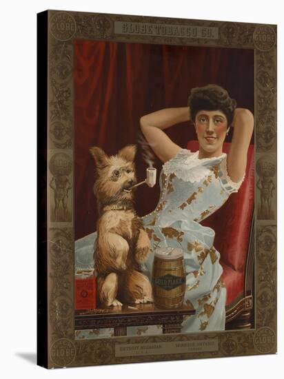 Globe Tobacco Co. Goes to the Dogs-null-Stretched Canvas