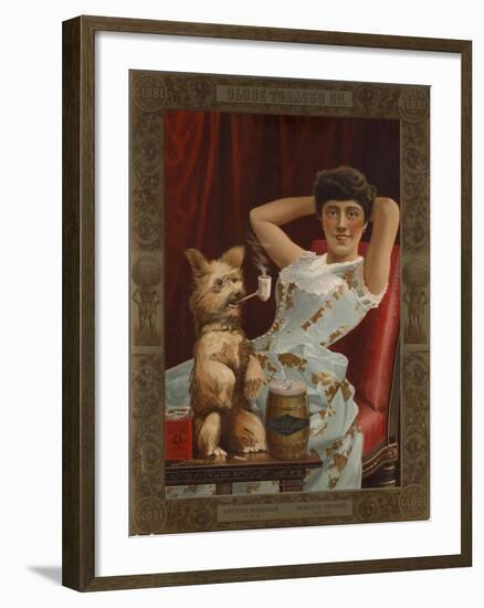 Globe Tobacco Co. Goes to the Dogs-null-Framed Giclee Print