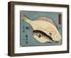 Globefish and Flounder, 1830-1844-Utagawa Hiroshige-Framed Giclee Print