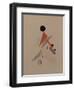 Globetrotter. Figurine for the Opera Victory over the Sun by A. Kruchenykh, 1920-1921-El Lissitzky-Framed Giclee Print