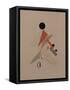 Globetrotter. Figurine for the Opera Victory over the Sun by A. Kruchenykh, 1920-1921-El Lissitzky-Framed Stretched Canvas