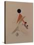 Globetrotter. Figurine for the Opera Victory over the Sun by A. Kruchenykh, 1920-1921-El Lissitzky-Stretched Canvas