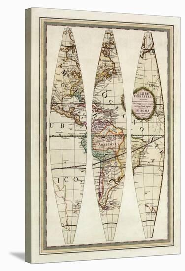 Globo Terrestre I, c.1792-Giovanni Maria Cassini-Stretched Canvas