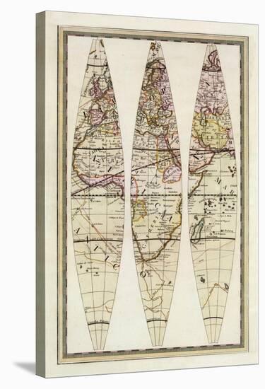 Globo Terrestre IV, c.1792-Giovanni Maria Cassini-Stretched Canvas