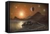 Globular Cluster, Artwork-Richard Bizley-Framed Stretched Canvas