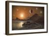 Globular Cluster, Artwork-Richard Bizley-Framed Premium Photographic Print