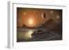 Globular Cluster, Artwork-Richard Bizley-Framed Premium Photographic Print