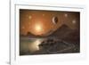 Globular Cluster, Artwork-Richard Bizley-Framed Photographic Print