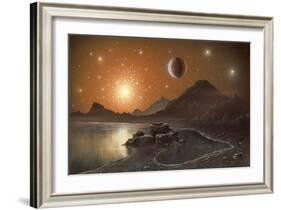 Globular Cluster, Artwork-Richard Bizley-Framed Photographic Print