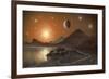 Globular Cluster, Artwork-Richard Bizley-Framed Photographic Print