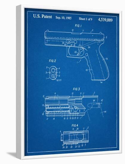 Glock Pistol Patent-null-Framed Art Print