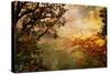 Gloomy Sunset - Artwork In Oil Painting Style-Maugli-l-Stretched Canvas