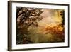 Gloomy Sunset - Artwork In Oil Painting Style-Maugli-l-Framed Art Print