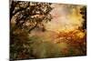 Gloomy Sunset - Artwork In Oil Painting Style-Maugli-l-Mounted Art Print