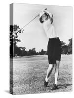 Gloria Fecht, Former Ice Follies Skater Became a Noted Golfer in the 1950s and 1960s-null-Stretched Canvas