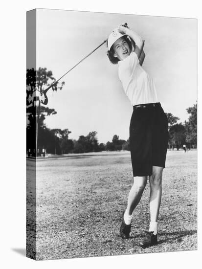 Gloria Fecht, Former Ice Follies Skater Became a Noted Golfer in the 1950s and 1960s-null-Stretched Canvas