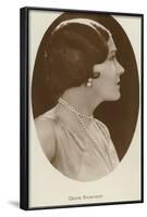 Gloria Swanson, American Actress and Film Star-null-Framed Photographic Print