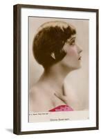 Gloria Swanson, American Actress and Film Star-null-Framed Photographic Print