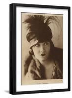 Gloria Swanson, American Actress and Film Star-null-Framed Photographic Print