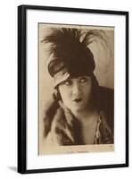 Gloria Swanson, American Actress and Film Star-null-Framed Photographic Print