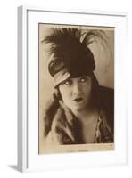 Gloria Swanson, American Actress and Film Star-null-Framed Photographic Print