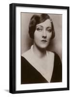 Gloria Swanson, American Actress and Film Star-null-Framed Photographic Print